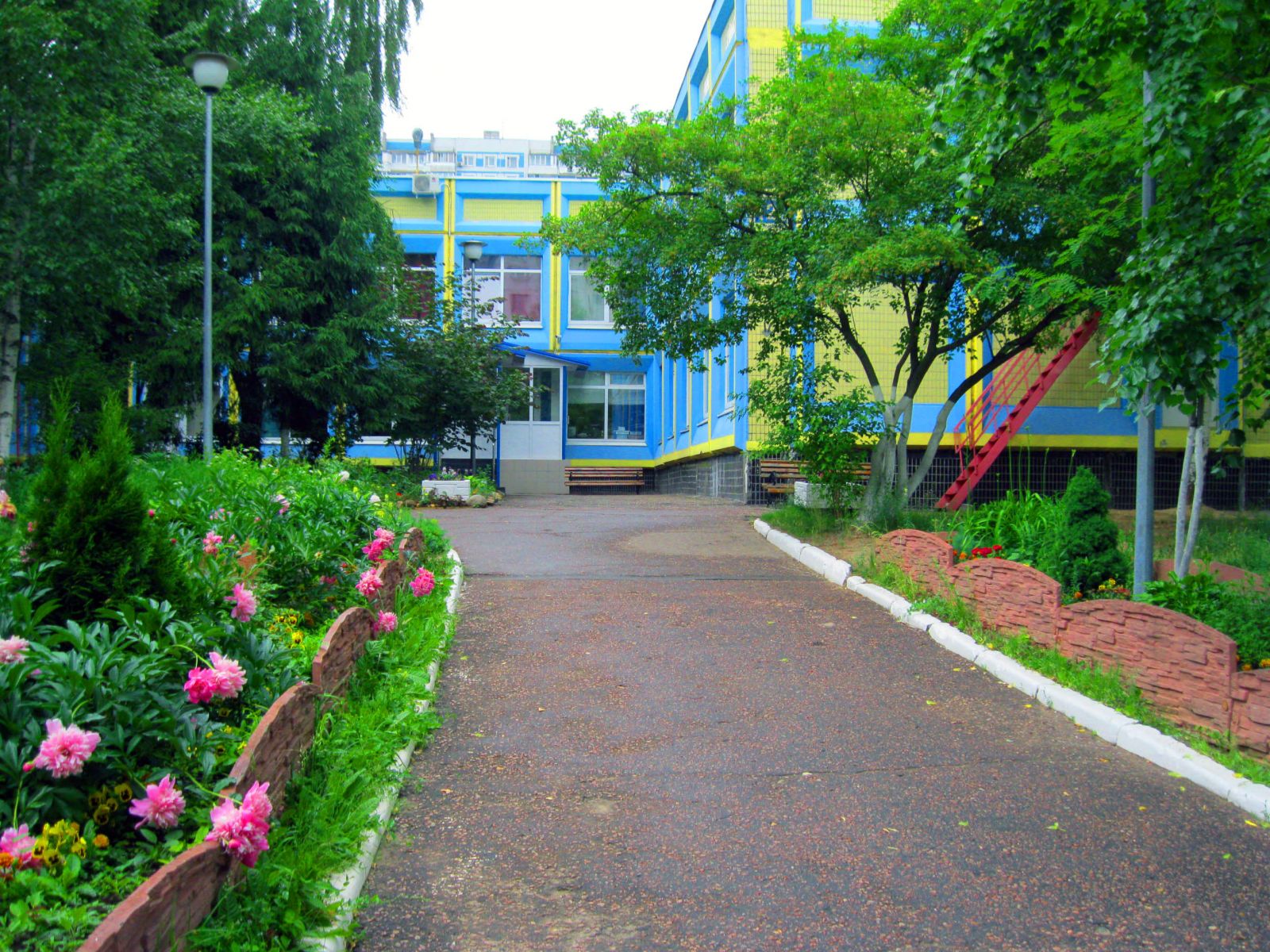 картинки школьный двор